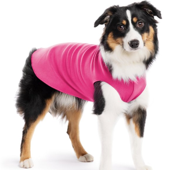 Bundle of 2 Goldpaw Streetch Fleece Dog Sweaters - Gray and Fuschia - Picture 6 of 6